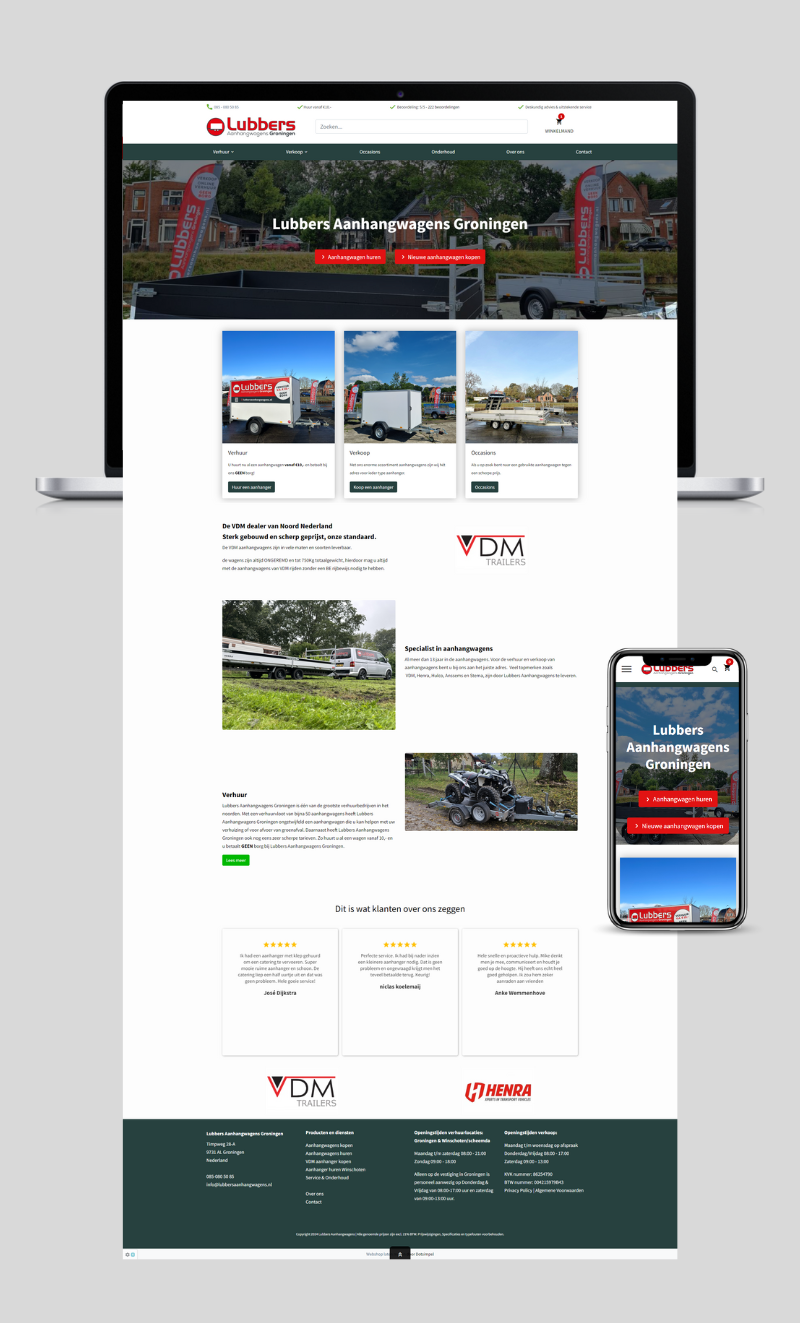 Lubbers Aanhangwagens Groningen